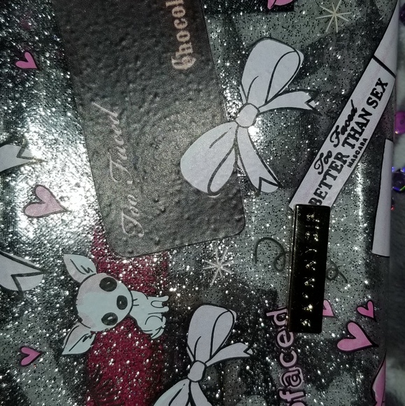 Too Faced Makeup Bag Glitter Dog New - Picture 3 of 3